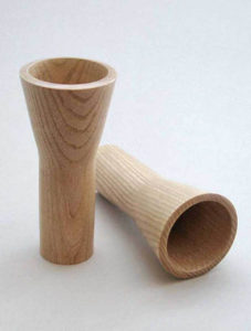 an artisan in wood - ash vases